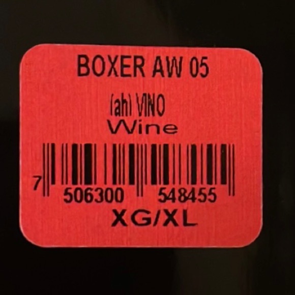 NWT Joe Snyder Wine Red Black Activewear Boxer Brief Trunk RARE XL 🔥🔥 - Picture 4 of 4